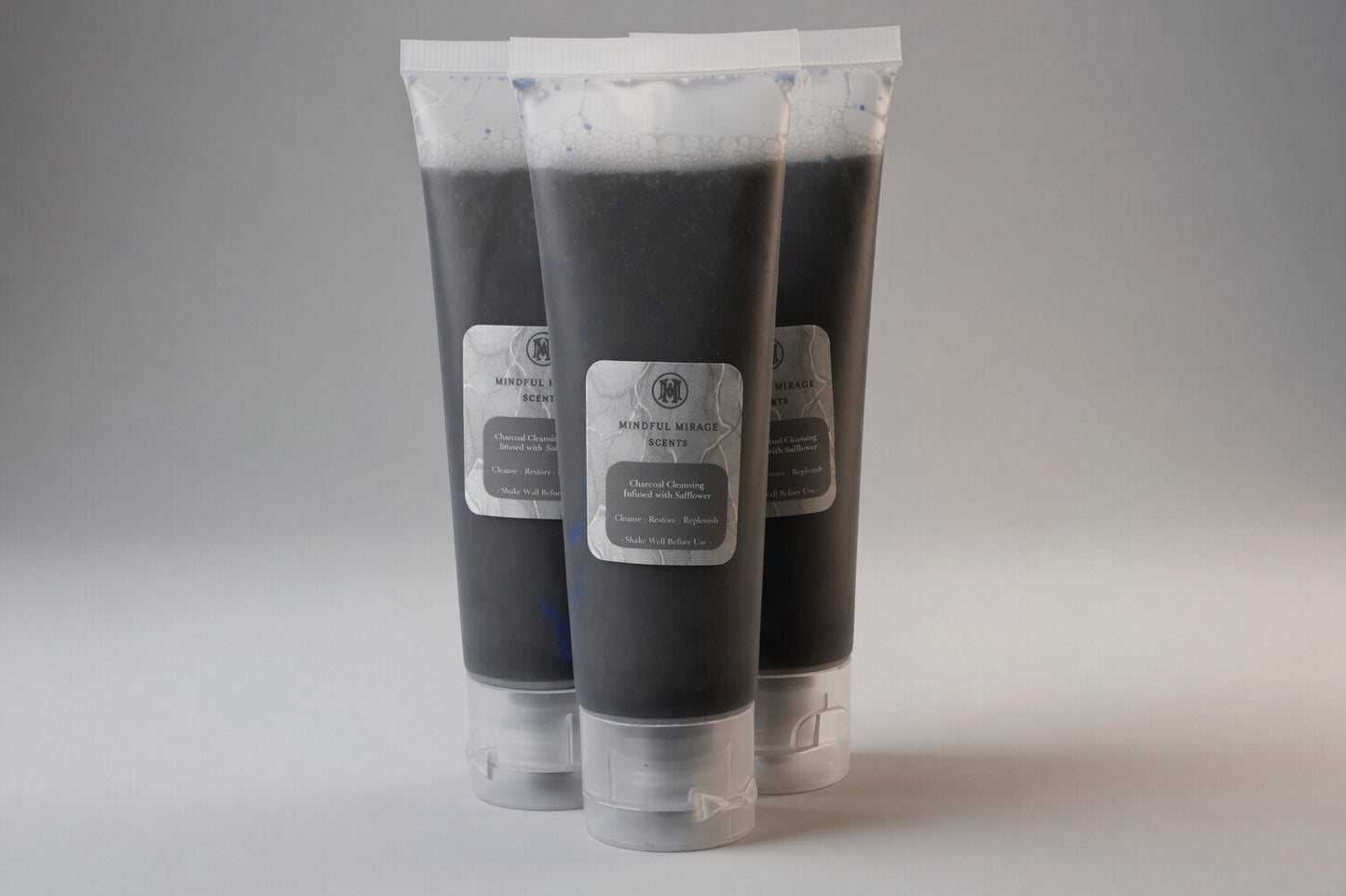Charcoal Facial Cleanser (Safflower Infused)